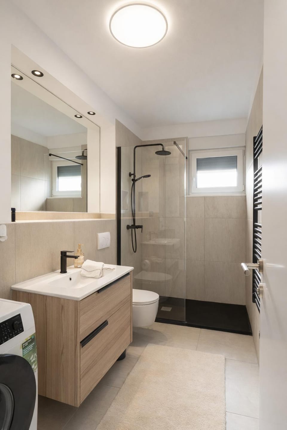 Shower, Bathroom, washing machine