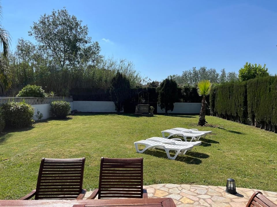 Spring, Garden, Garden view, sunbed