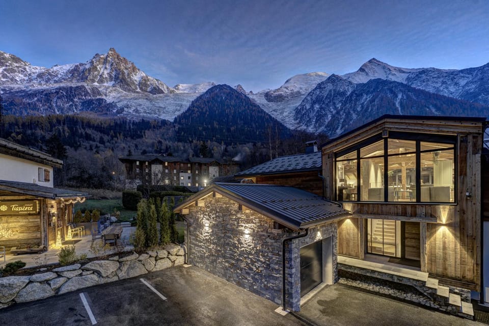 Property building, Nearby landmark, Night, Natural landscape, Mountain view