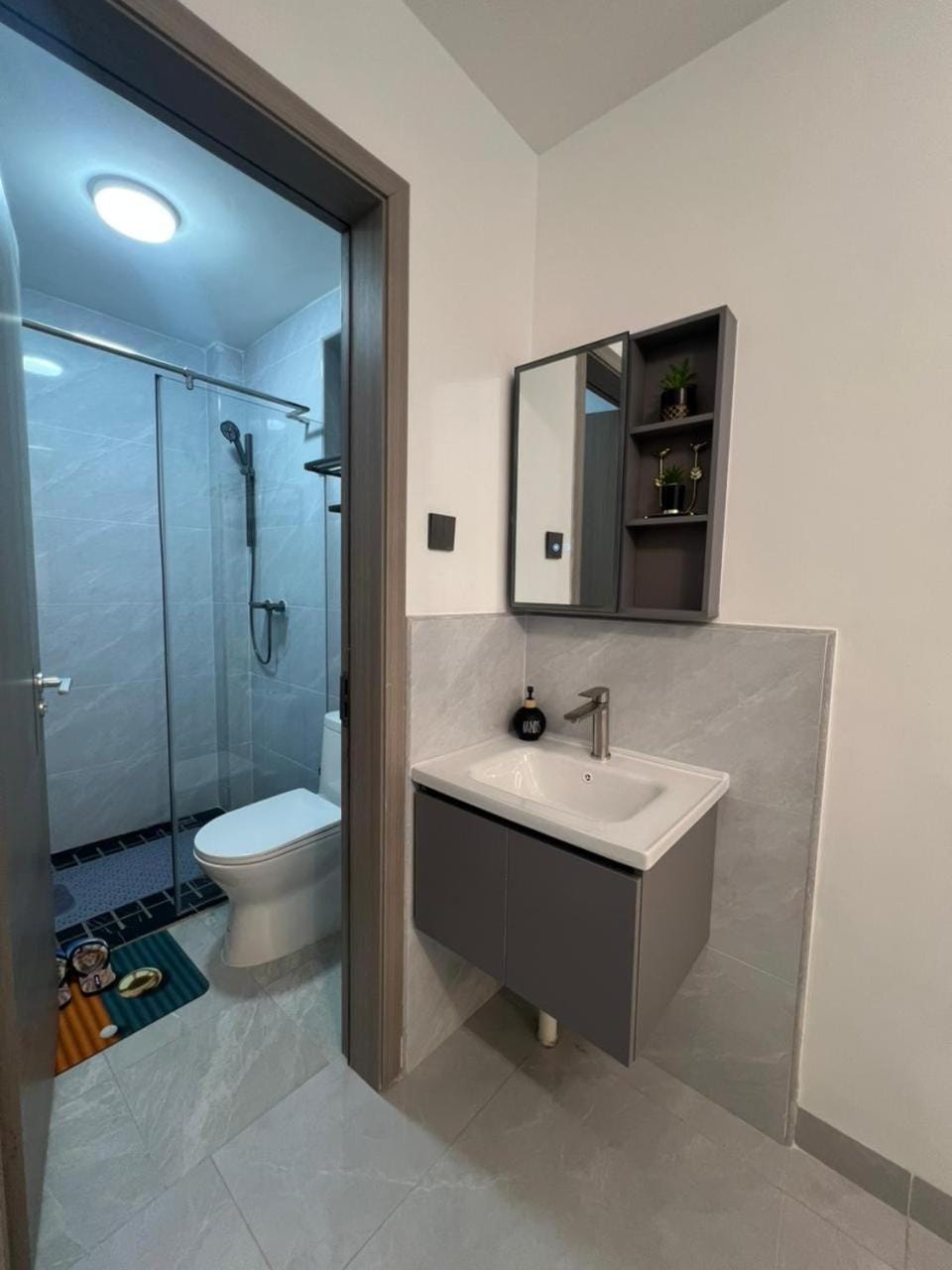 Shower, Toilet, Bathroom, towels