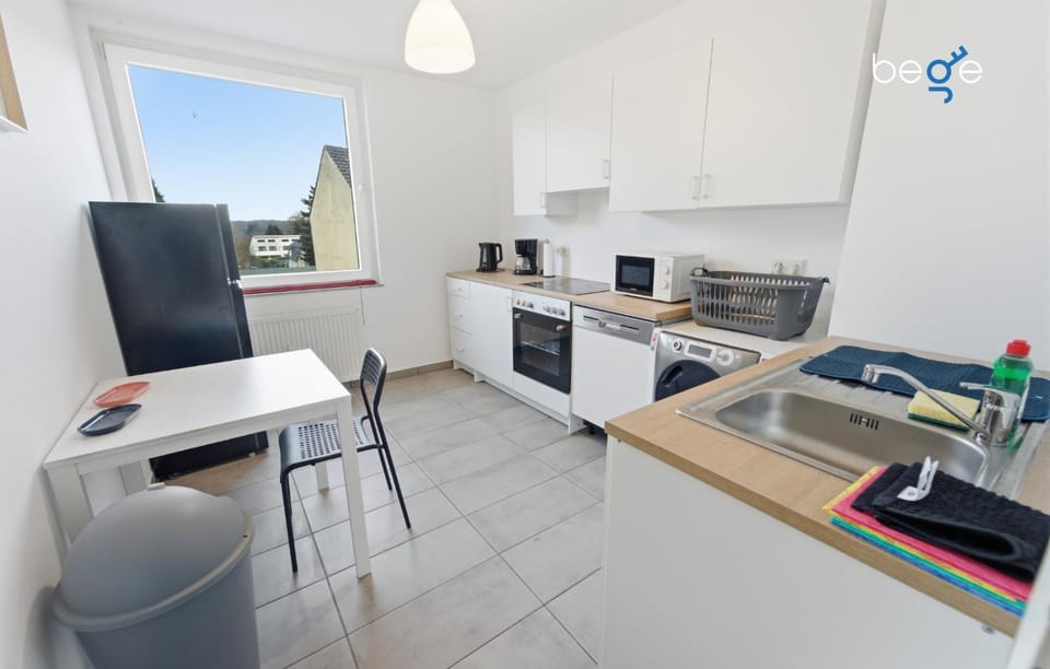 Kitchen or kitchenette, dishwasher, microwave, stove, kitchen