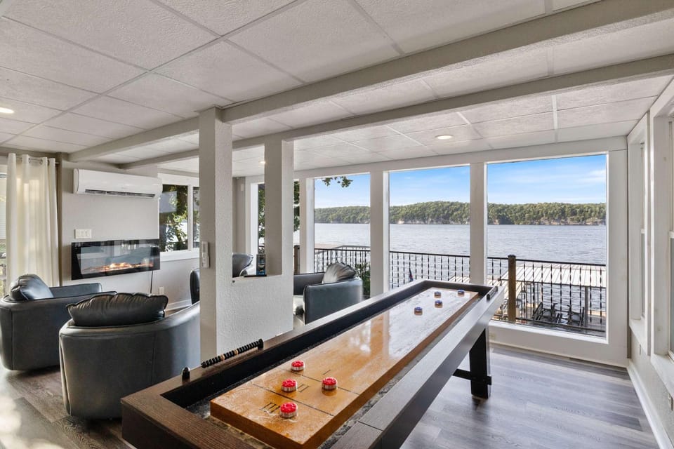 Lakefront Home Private Dock with Main Channel View House in Lake of the Ozarks