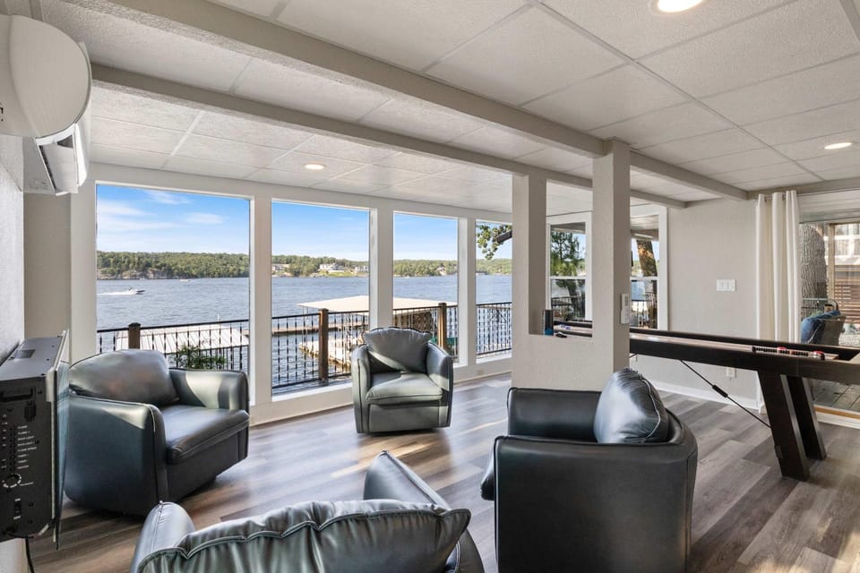 Lakefront Home Private Dock with Main Channel View House in Lake of the Ozarks
