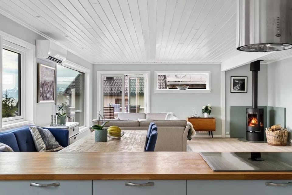 Living room, kitchen