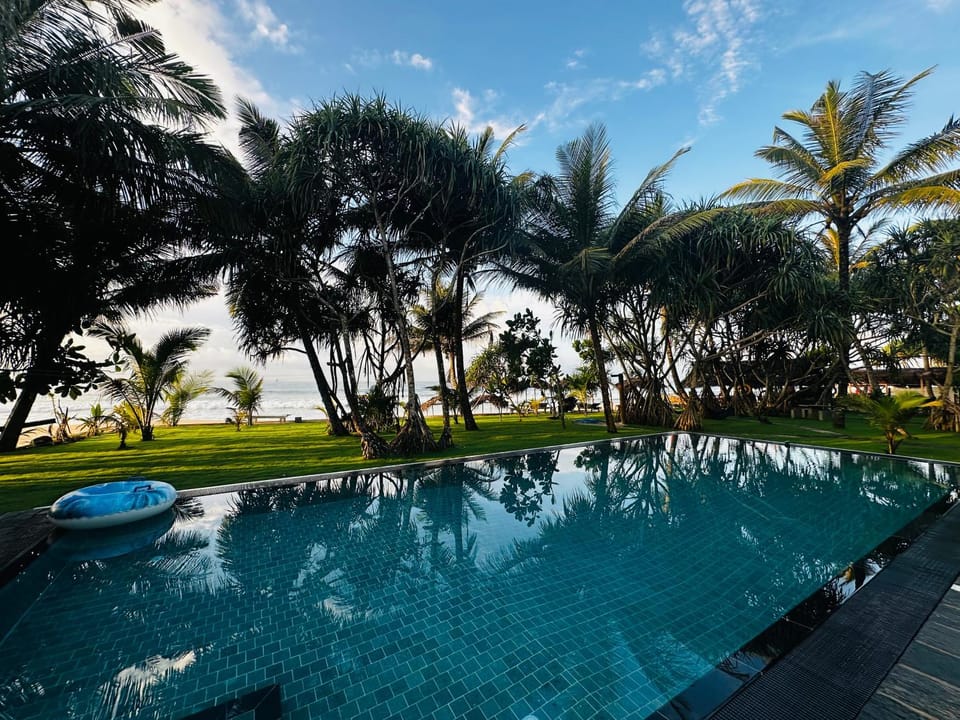 Day, Natural landscape, Garden, Garden view, Pool view, Swimming pool