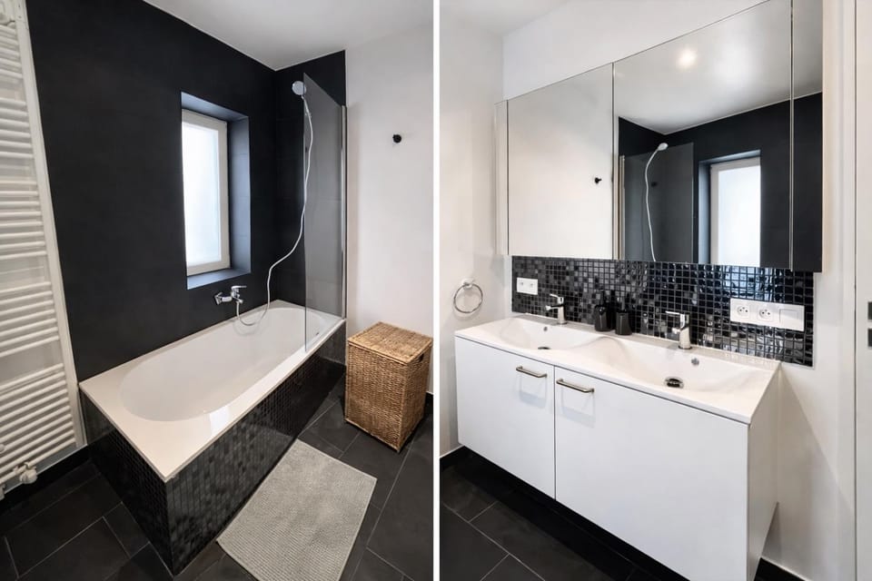 Bathroom, Bath, towels