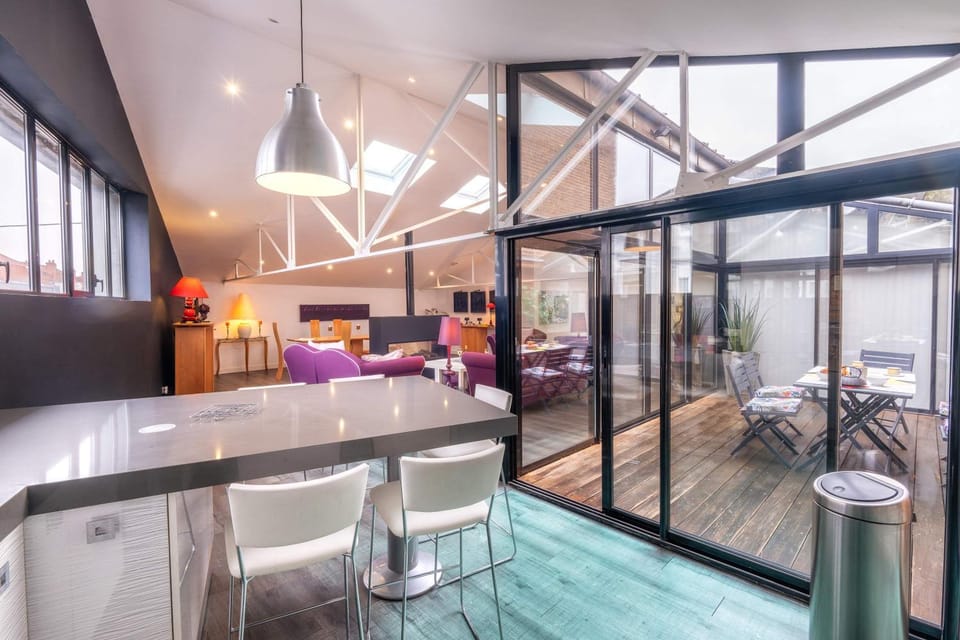 Extra Loft design hyper-centre terrasse Apartment in Béthune