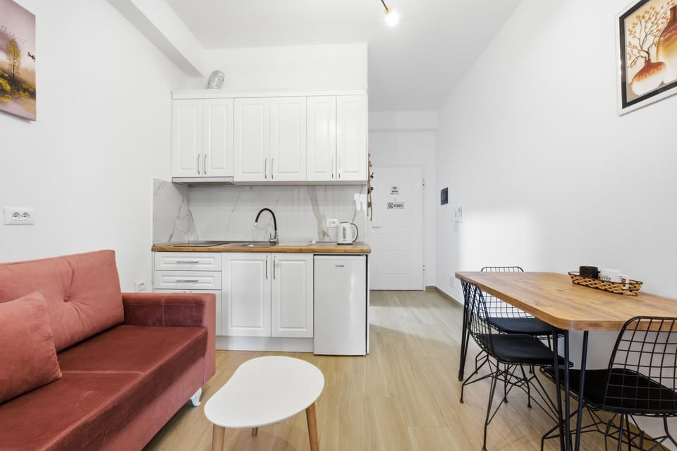 Living room, kitchen