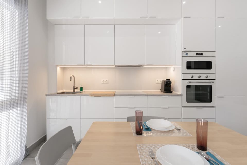 Kitchen or kitchenette, Living room