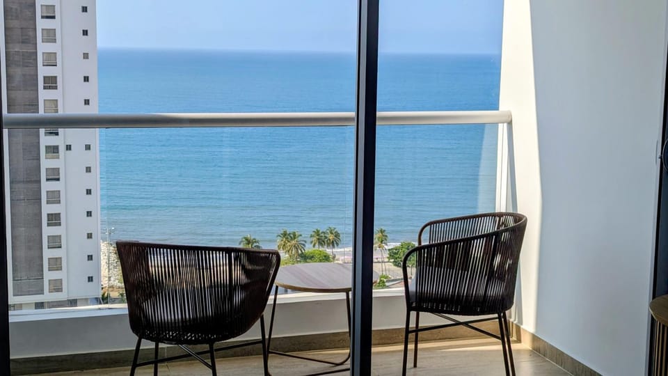View (from property/room), Balcony/Terrace, Sea view