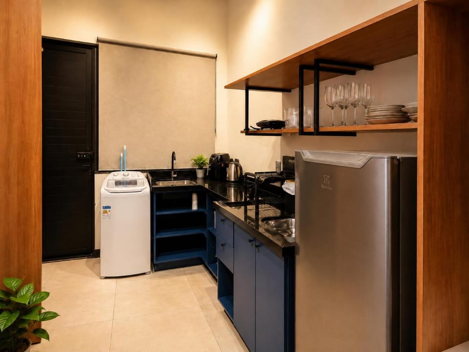 Studio Moderno e Novo - Cozinha Completa, Ar Condicionado e Wifi - Rápido Acesso ao Centro Apartment in Chapecó