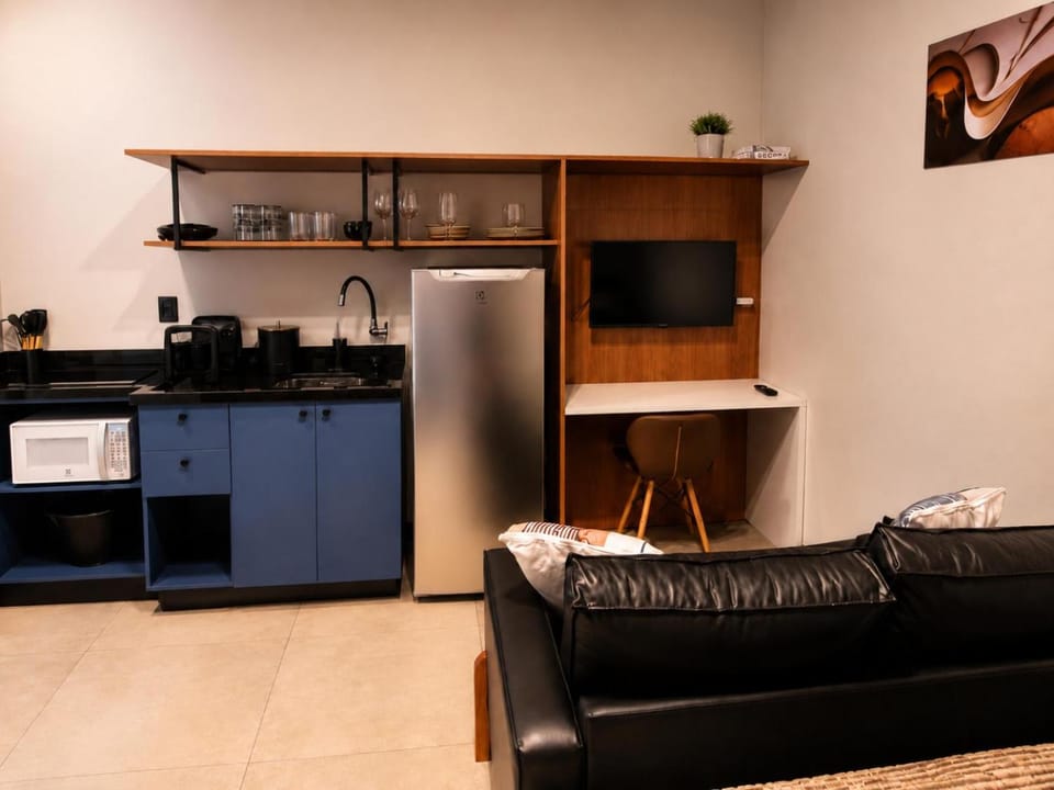 Studio Moderno e Novo - Cozinha Completa, Ar Condicionado e Wifi - Rápido Acesso ao Centro Apartment in Chapecó