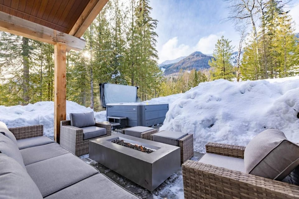 Tamarak Left Side by Fernie Central Reservations Ski In-Out Chalet in British Columbia