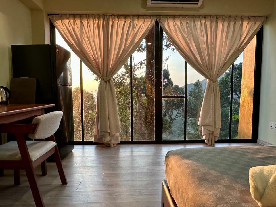 Bed, Bedroom, air conditioner