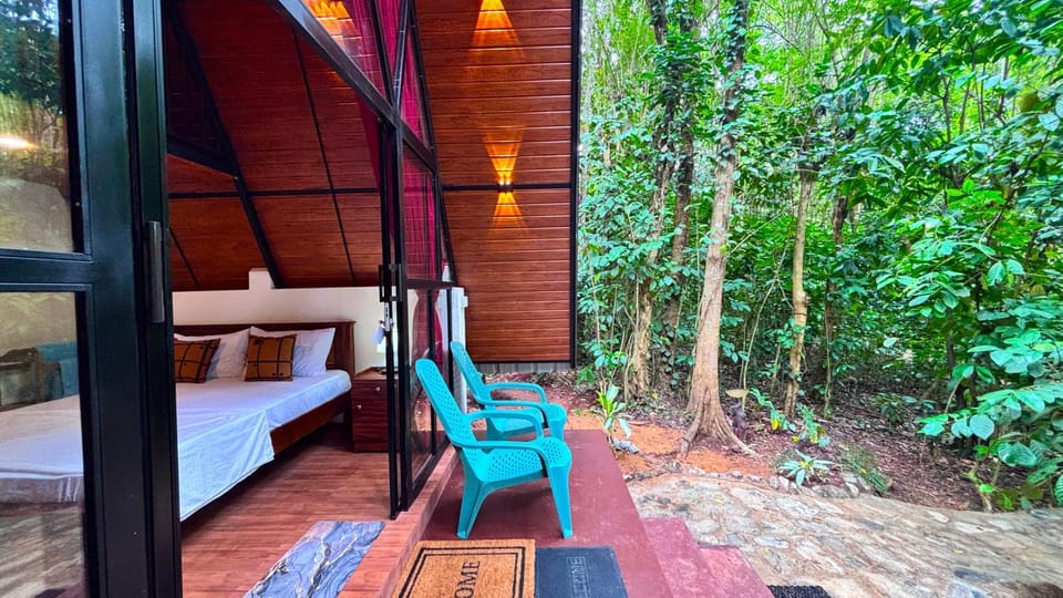 Bed, Natural landscape, Garden, View (from property/room), Garden view