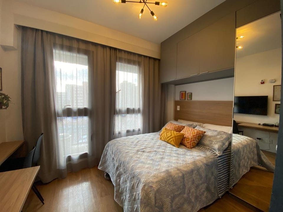 Studio novo Metro Hospitais Wifi ar-condicionado Apartment in Sao Paulo City