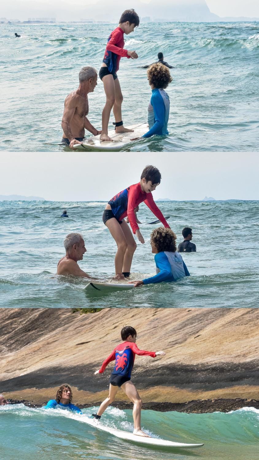 Leal Surf School Docked boat in Rio de Janeiro