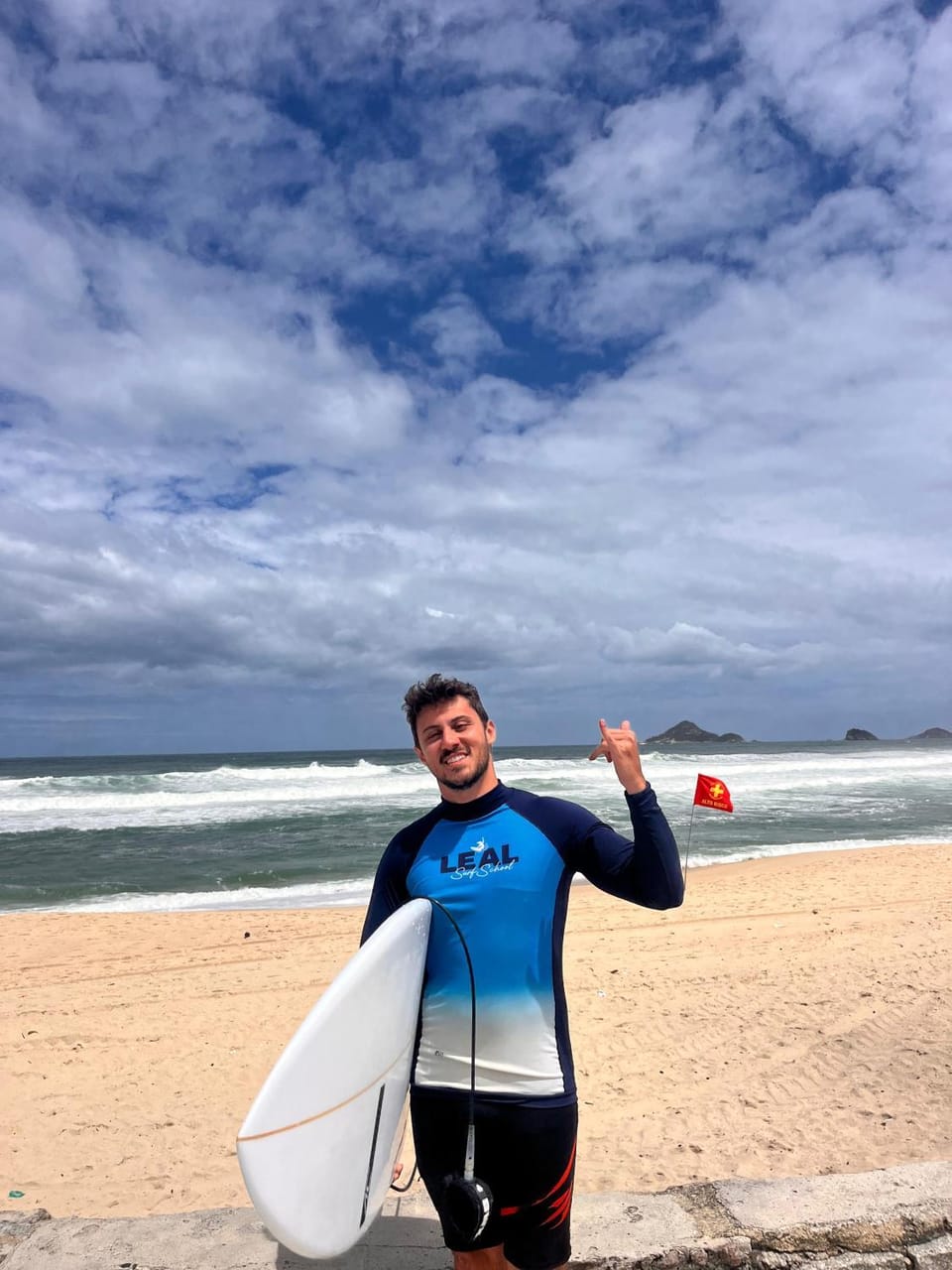 Leal Surf School Docked boat in Rio de Janeiro