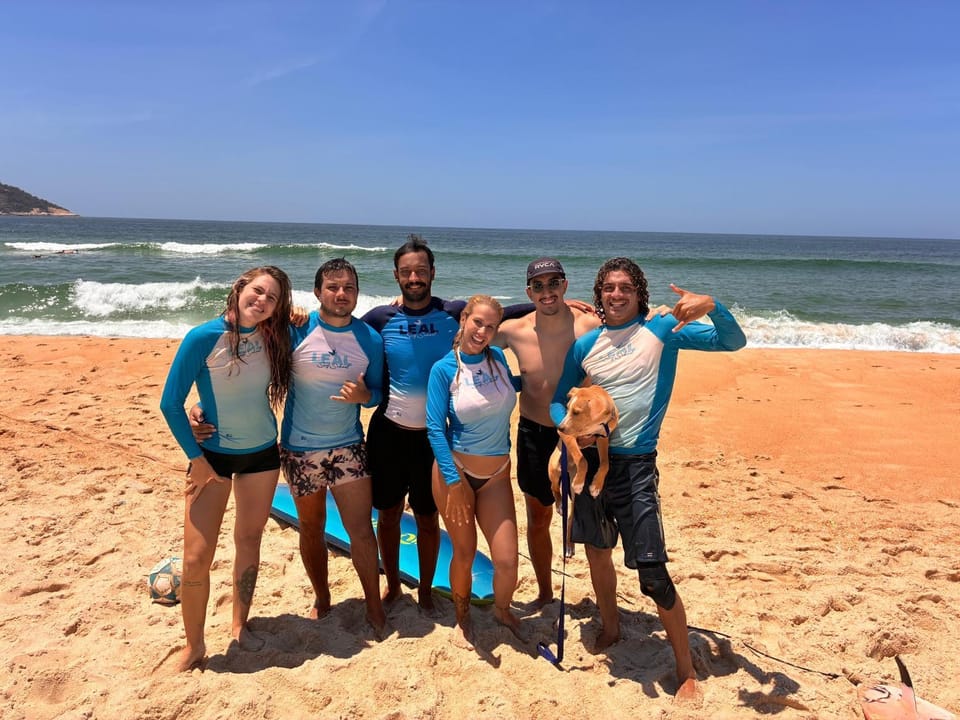 Leal Surf School Docked boat in Rio de Janeiro
