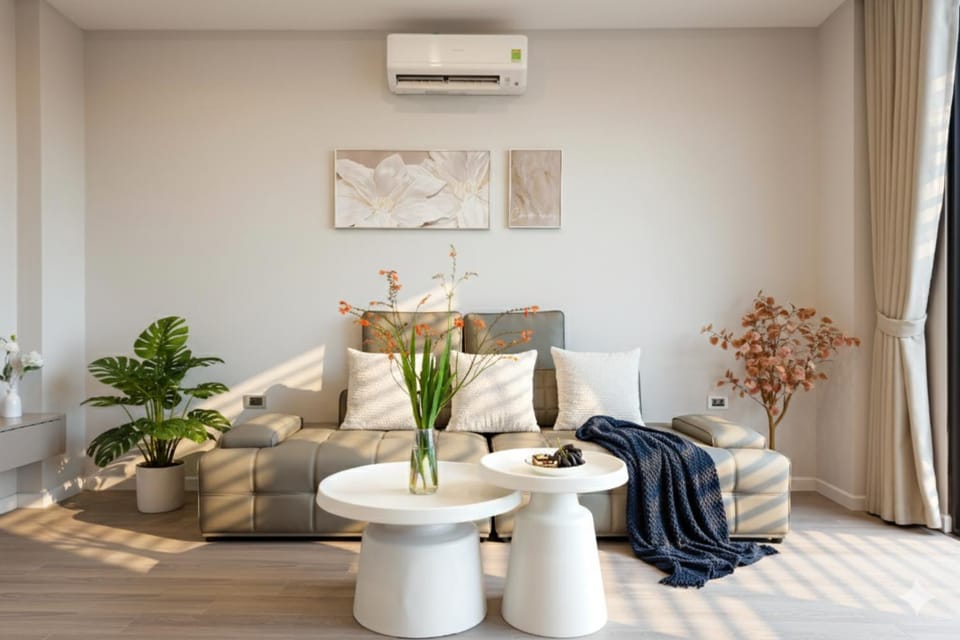 Living room, Seating area, air conditioner