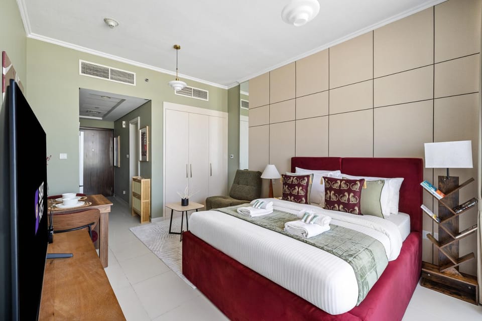 Stylish Studio with Balcony in Carson Tower, DAMAC Hills Apartment in Dubai