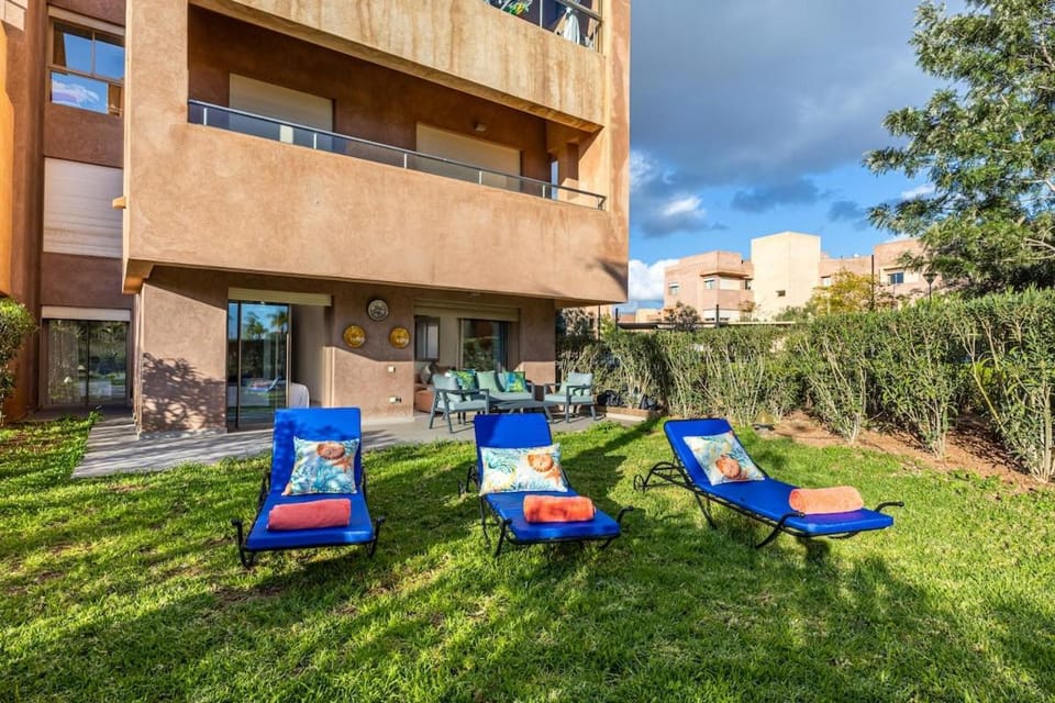 Familial appt-Prestigia- 2BR-Pool-Free parking Apartment in Marrakesh