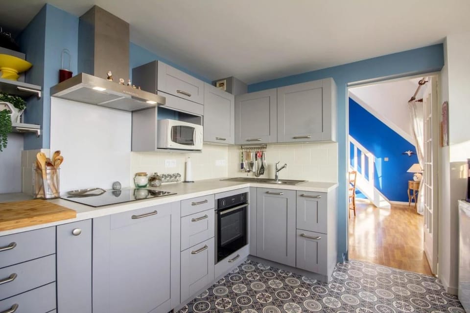 REF 434 Ploemeur Lomener appartement duplex type 4 vue mer Apartment in Ploemeur