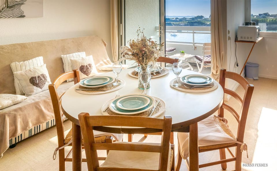 REF 214 Ploemeur apartment type T1 bis sea view Apartment in Ploemeur