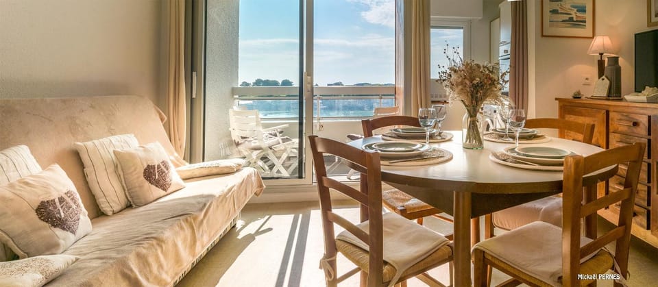 REF 214 Ploemeur apartment type T1 bis sea view Apartment in Ploemeur