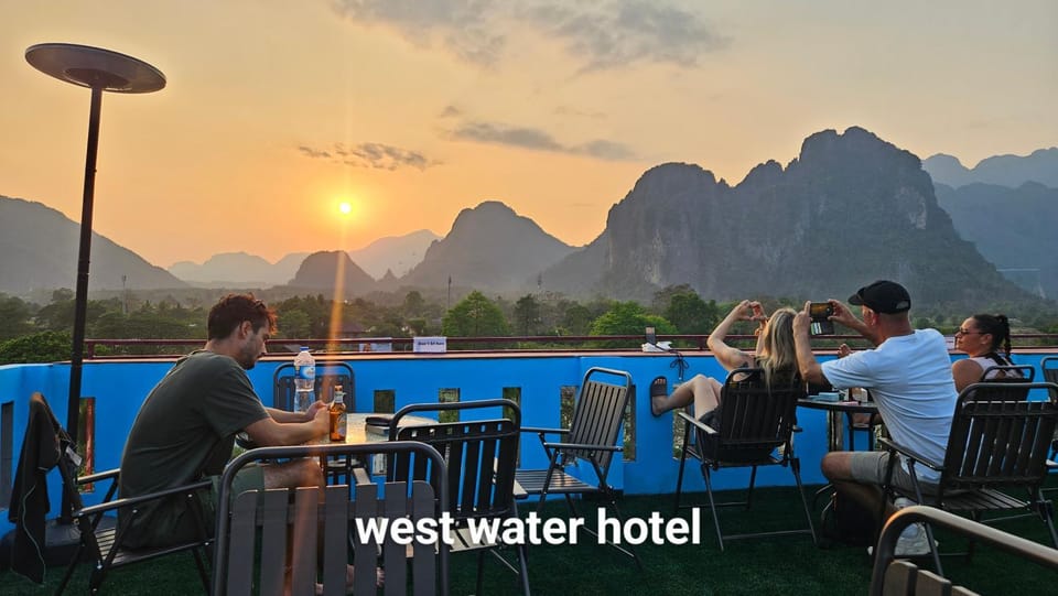 Nearby landmark, Natural landscape, Mountain view, Sunset