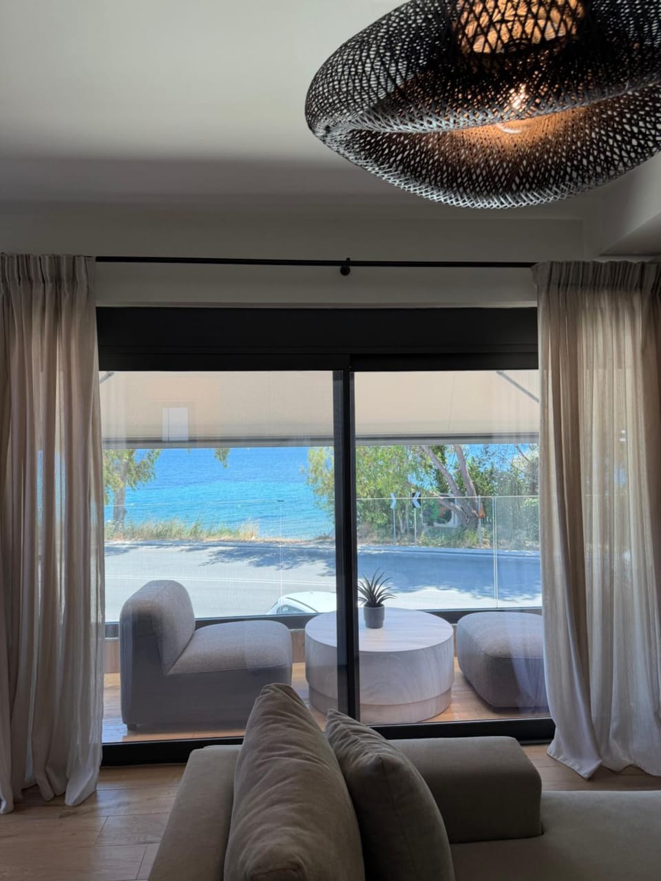 Seating area, Lake view, Pool view