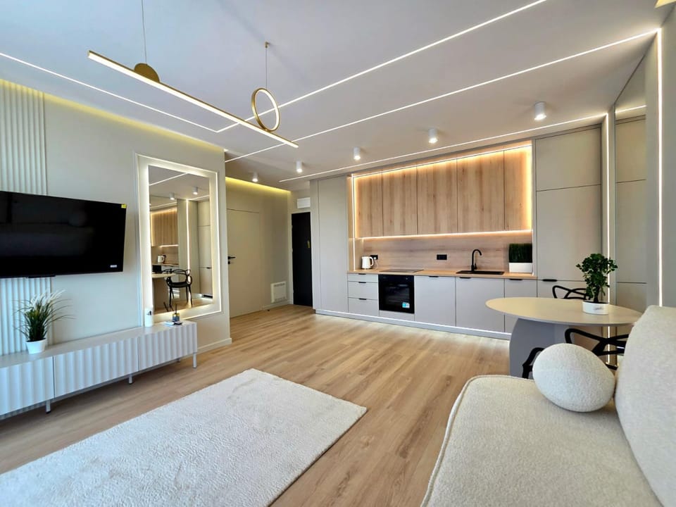 Kitchen or kitchenette, Living room