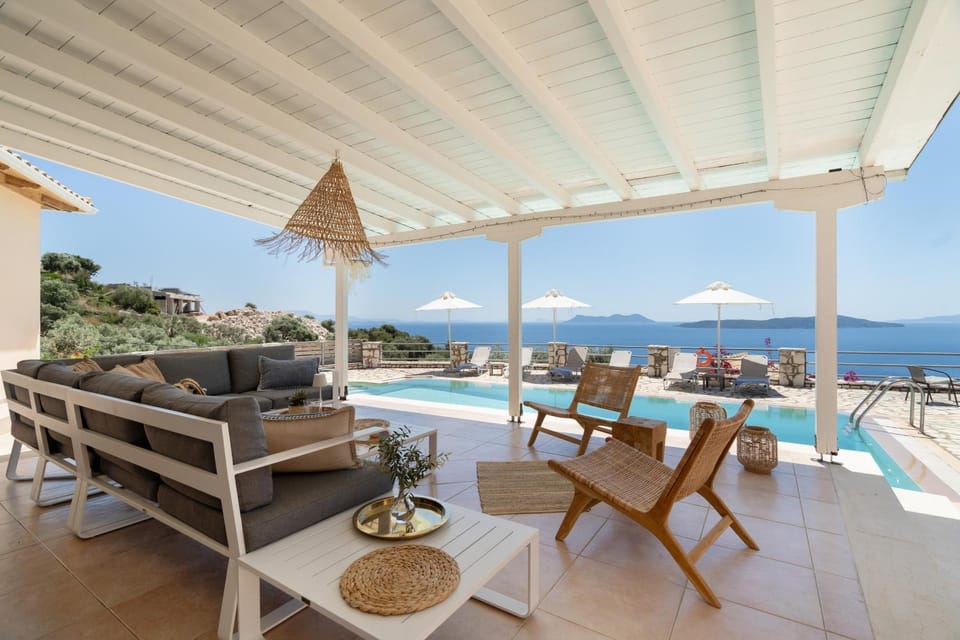 Villa Olivia Panoramic Sea View Villa in Lefkada, Lefkada Municipality, Greece