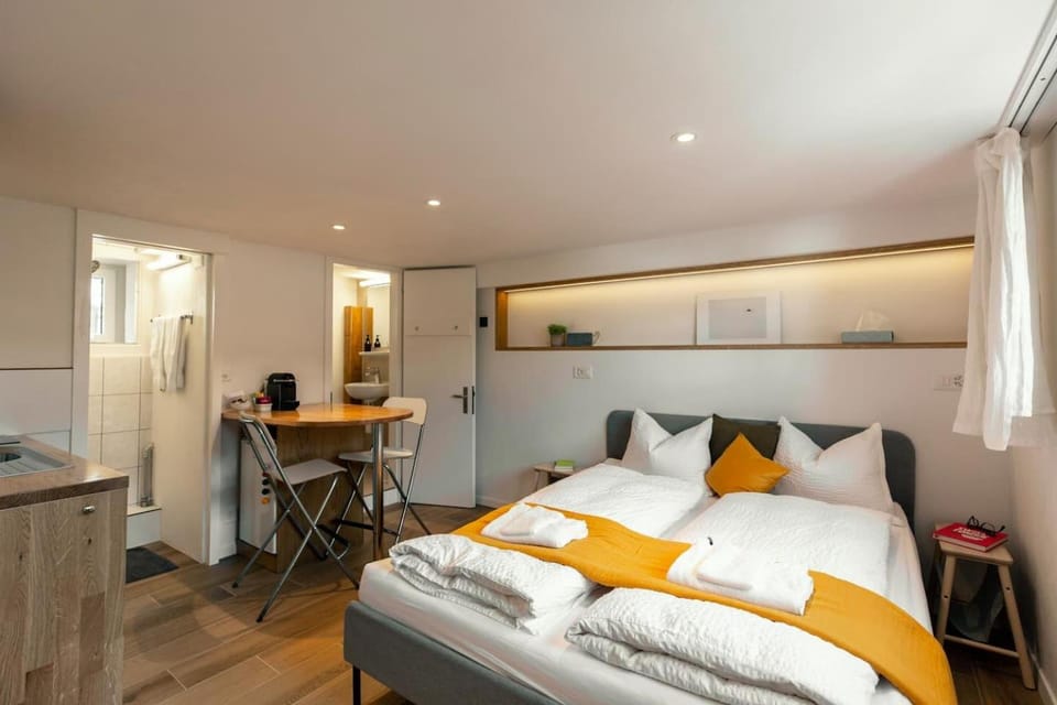 Bed, Kitchen or kitchenette, Photo of the whole room, Dining area, Bedroom