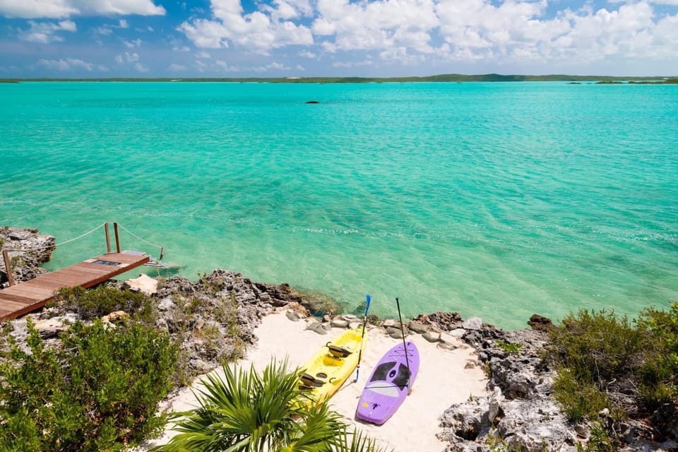 Caicos Cays 5BR Waterfront w Kayaks Infinity Pool Dock & Hot Tub Villa in Turks and Caicos Islands