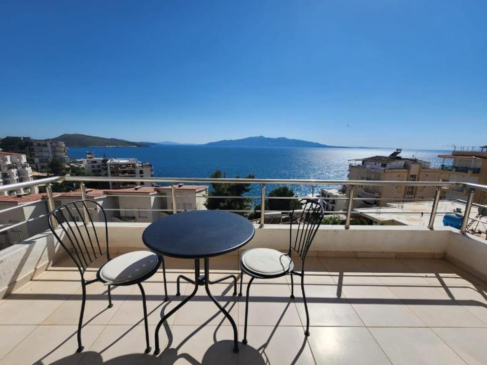 Day, View (from property/room), Balcony/Terrace, Seating area, Sea view