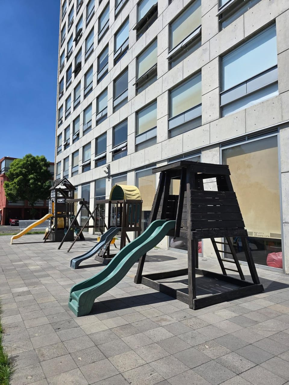 Patio, children, young children, older children