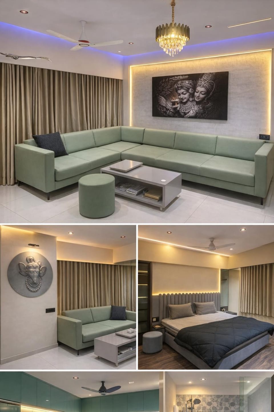 Luxury room private 1BR in 3BHK Vacation rental in Ahmedabad