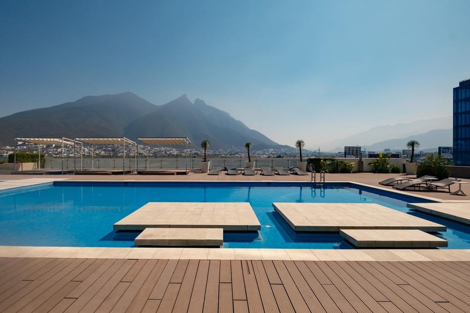 Day, Mountain view, Swimming pool, sunbed