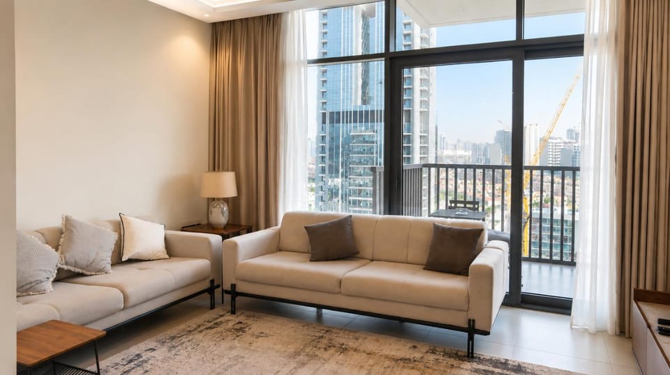 Skyline Park View 1BR Bright & Modern JVC by Crescent Key Apartment in Dubai
