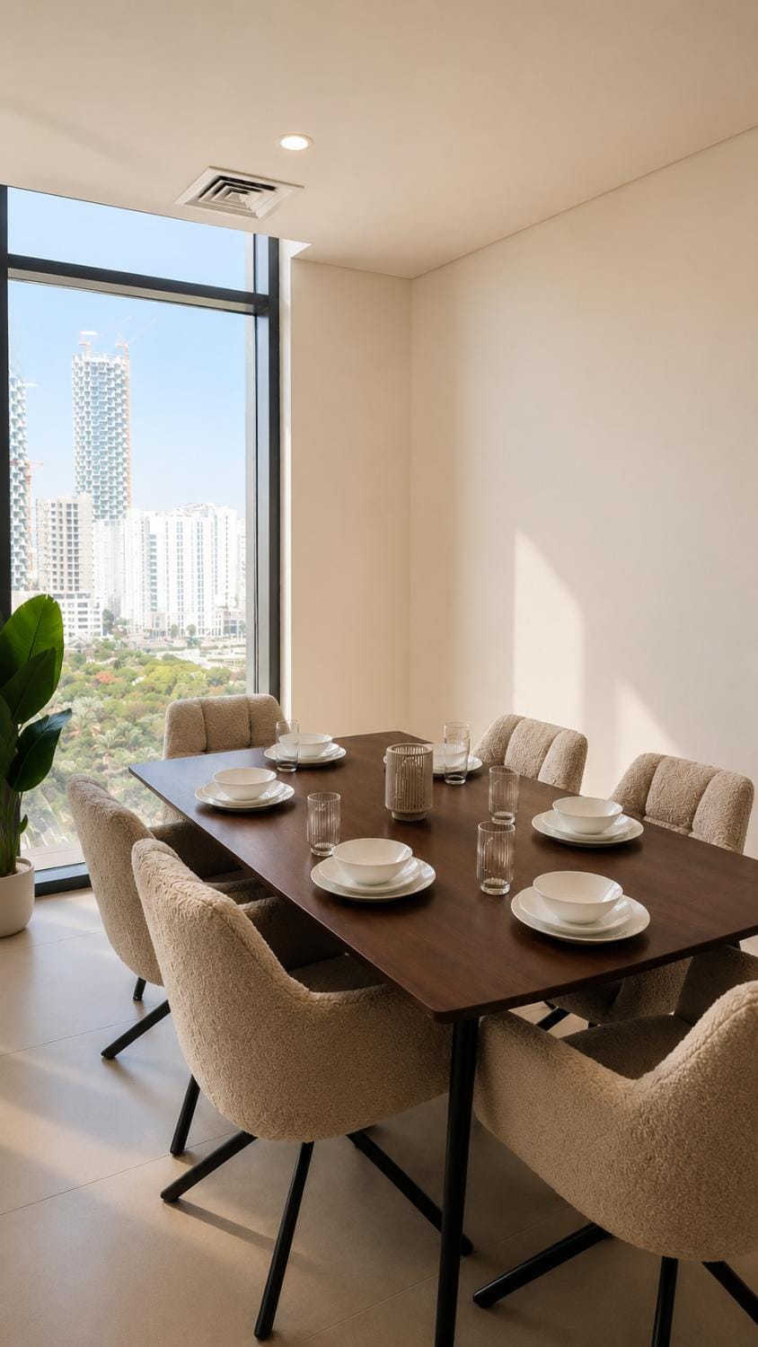Skyline Park View 1BR Bright & Modern JVC by Crescent Key Apartment in Dubai
