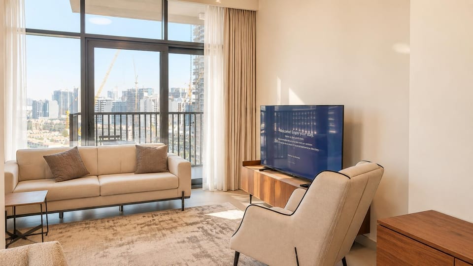 Skyline Park View 1BR Bright & Modern JVC by Crescent Key Apartment in Dubai