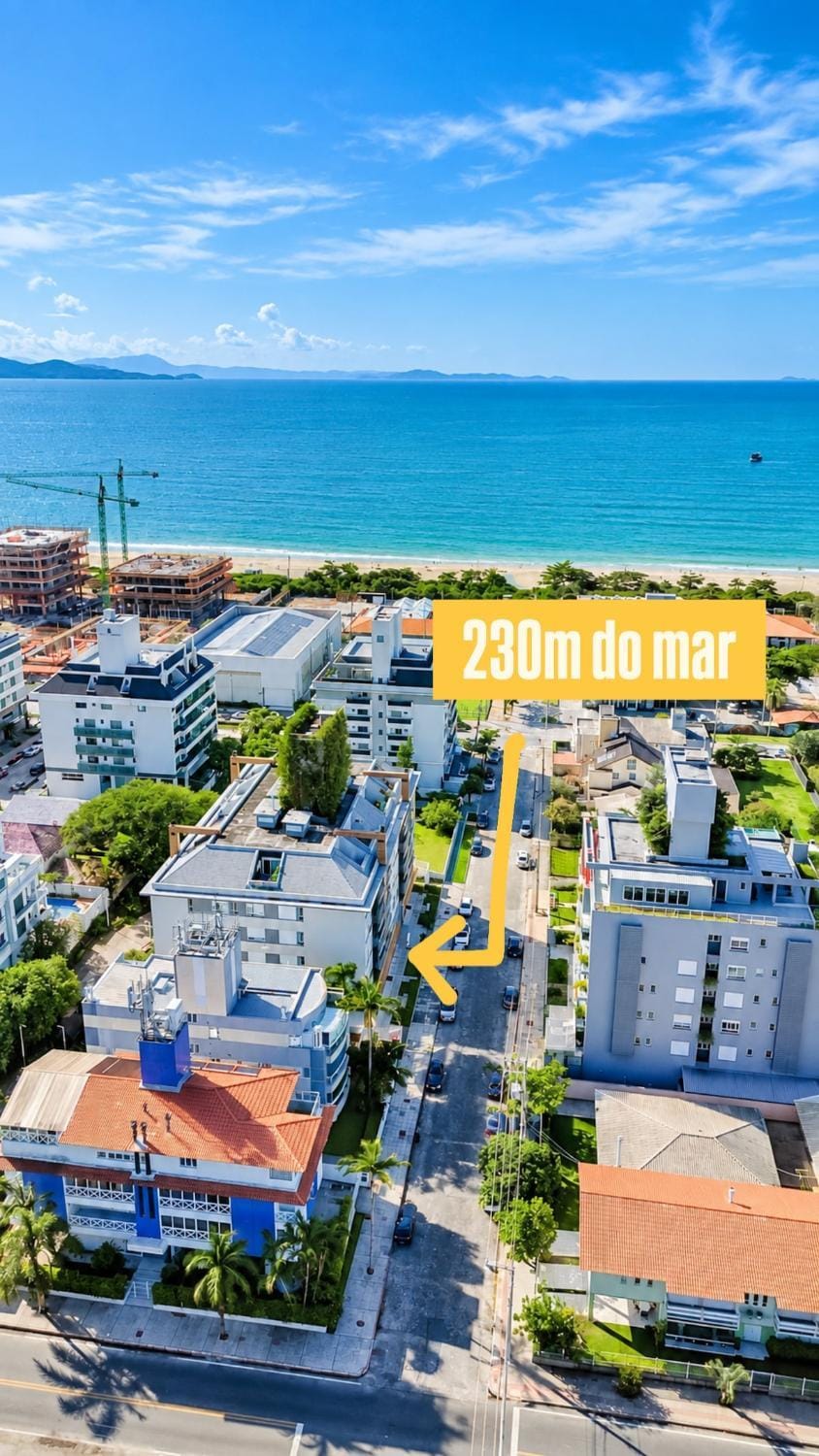 Apê White|Jurerê|3 suítes|2 carros|230m do mar Apartment in Florianopolis