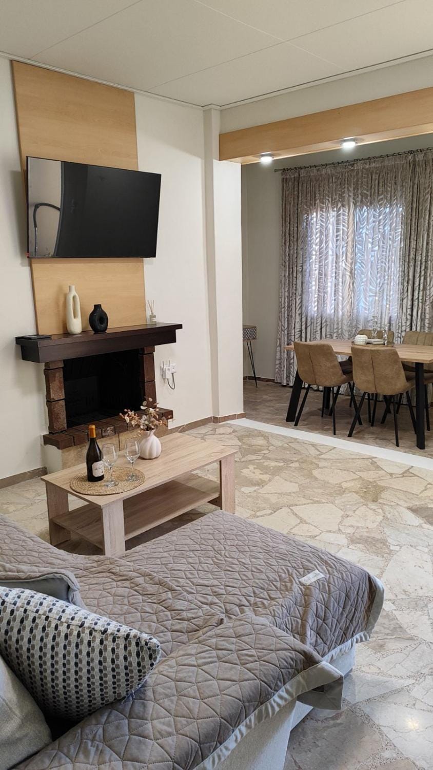 Living room, fireplace