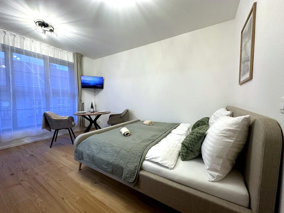 Bed, TV and multimedia, Living room, Bedroom