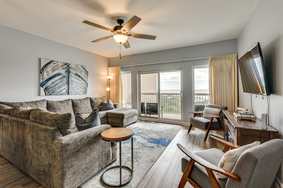 Ocean-View Balcony! Tops'l Beach Resort Condo House in Miramar Beach