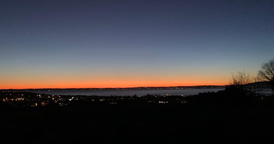 Lake view, Sunset