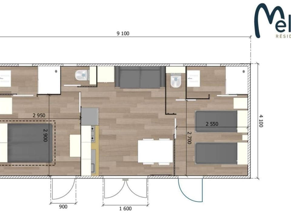Mobil-Home Confort 4 Pers. à Pamiers - API-1-52-1960 Campground/ 
RV Resort in Pamiers