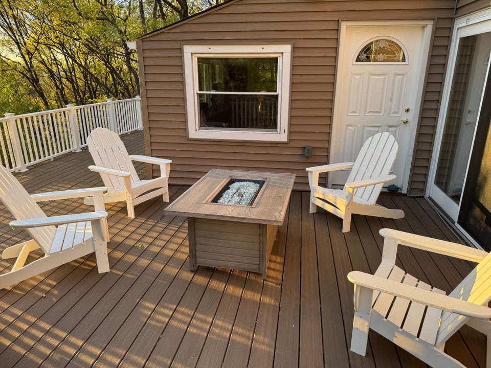 View (from property/room), Balcony/Terrace, Mountain view, fireplace