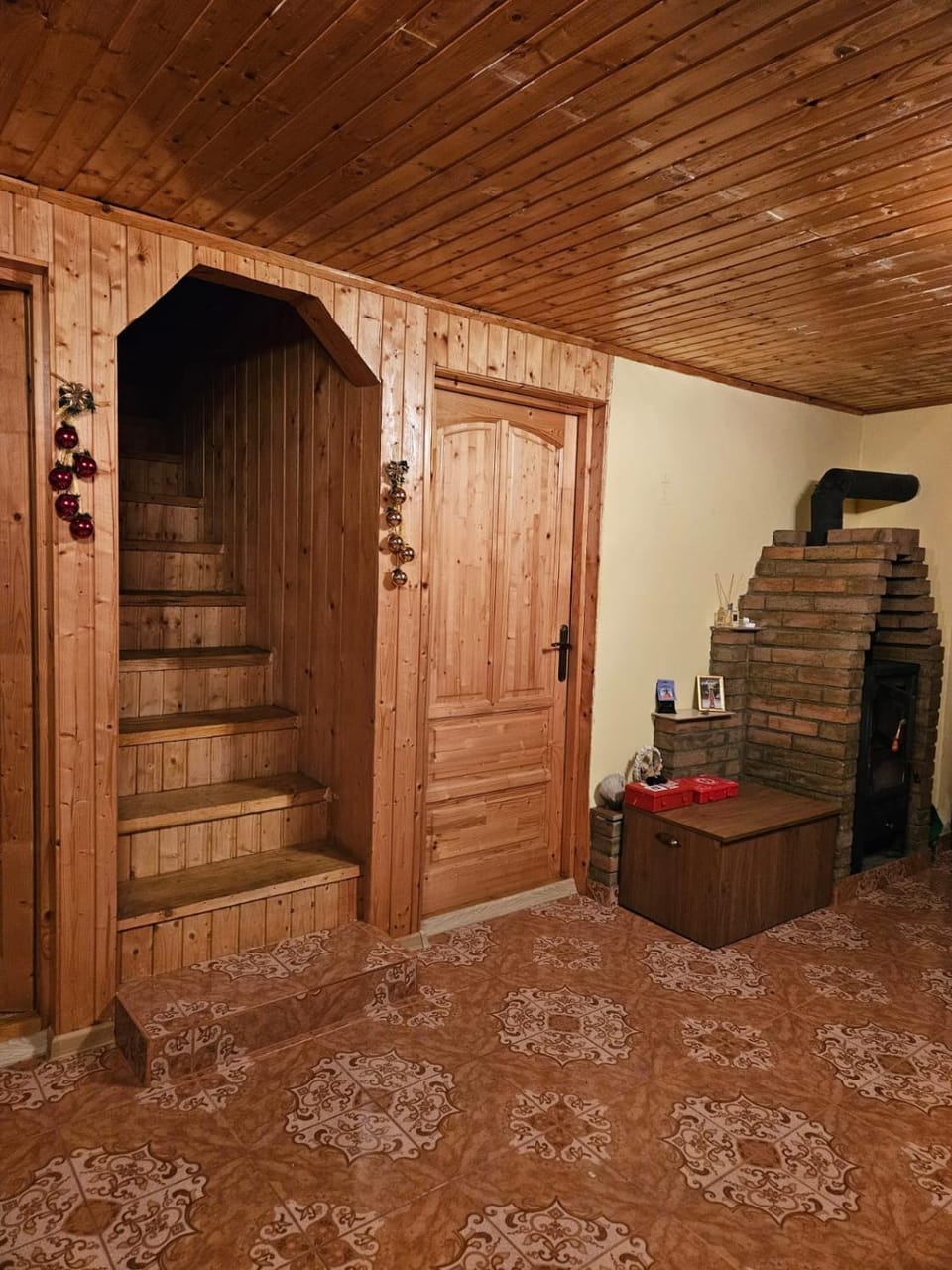 Living room, fireplace